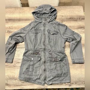 Mossimo Gray/Blue Utility Jacket in Like New Condition-Sz. XXL fits like XL